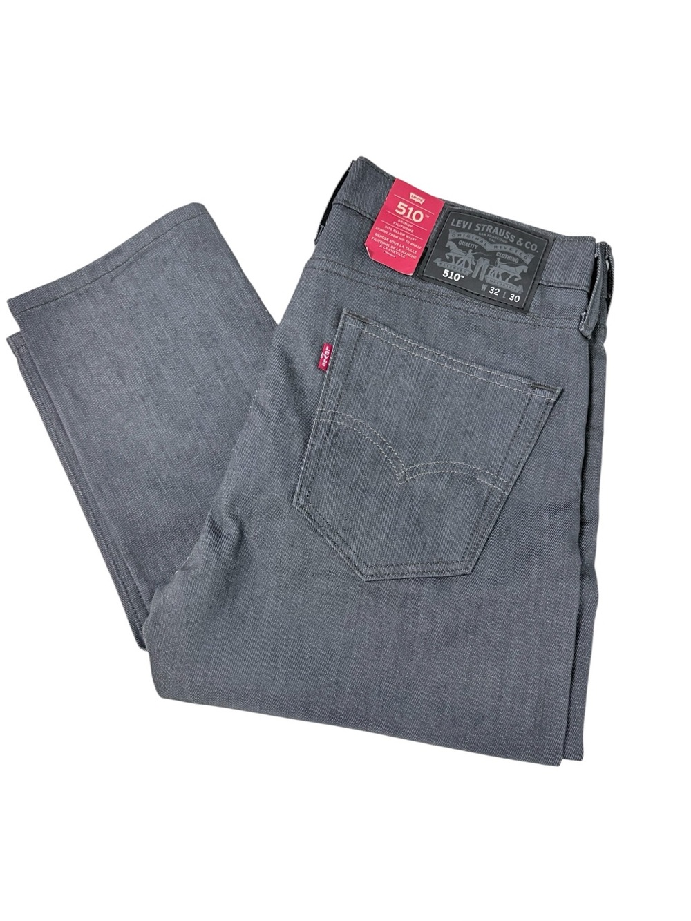 NWT Levi's 510 Men's Slim Fit Y2K Jeans Rigid Gray 32x30